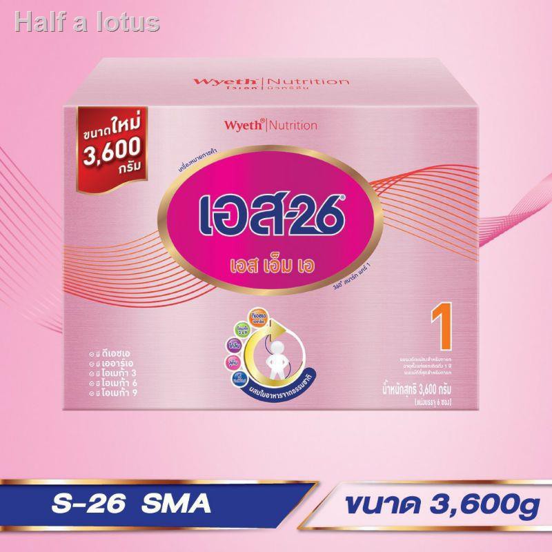 ของขวัญ✳▦◙(นมผง) S-26 นมผงเด็ก เอส เอ็ม เอ สูตร1  สำหรับทารกแรกเกิด- 1 ปี  ขนาด3600 กรัม1กล่อง
