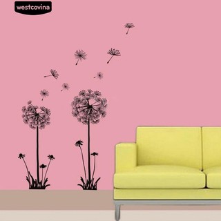 ที่ถอดออกได้ Dandelion Decals ดอกไม้โซฟาห้องศิลปะสติ๊กเกอร์ติดผนัง