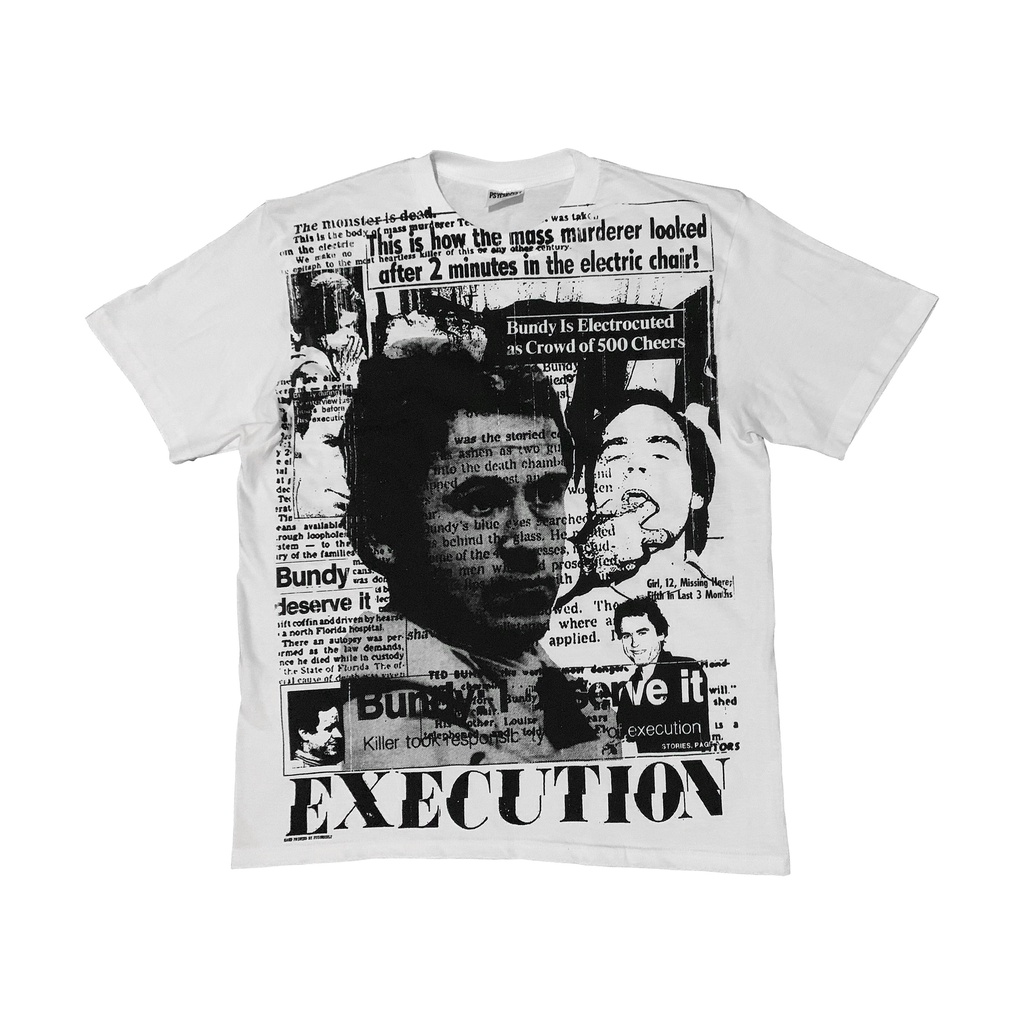 เสื้อยืด พิมพ์ลาย The execution of ted bundy สําหรับผู้ชาย