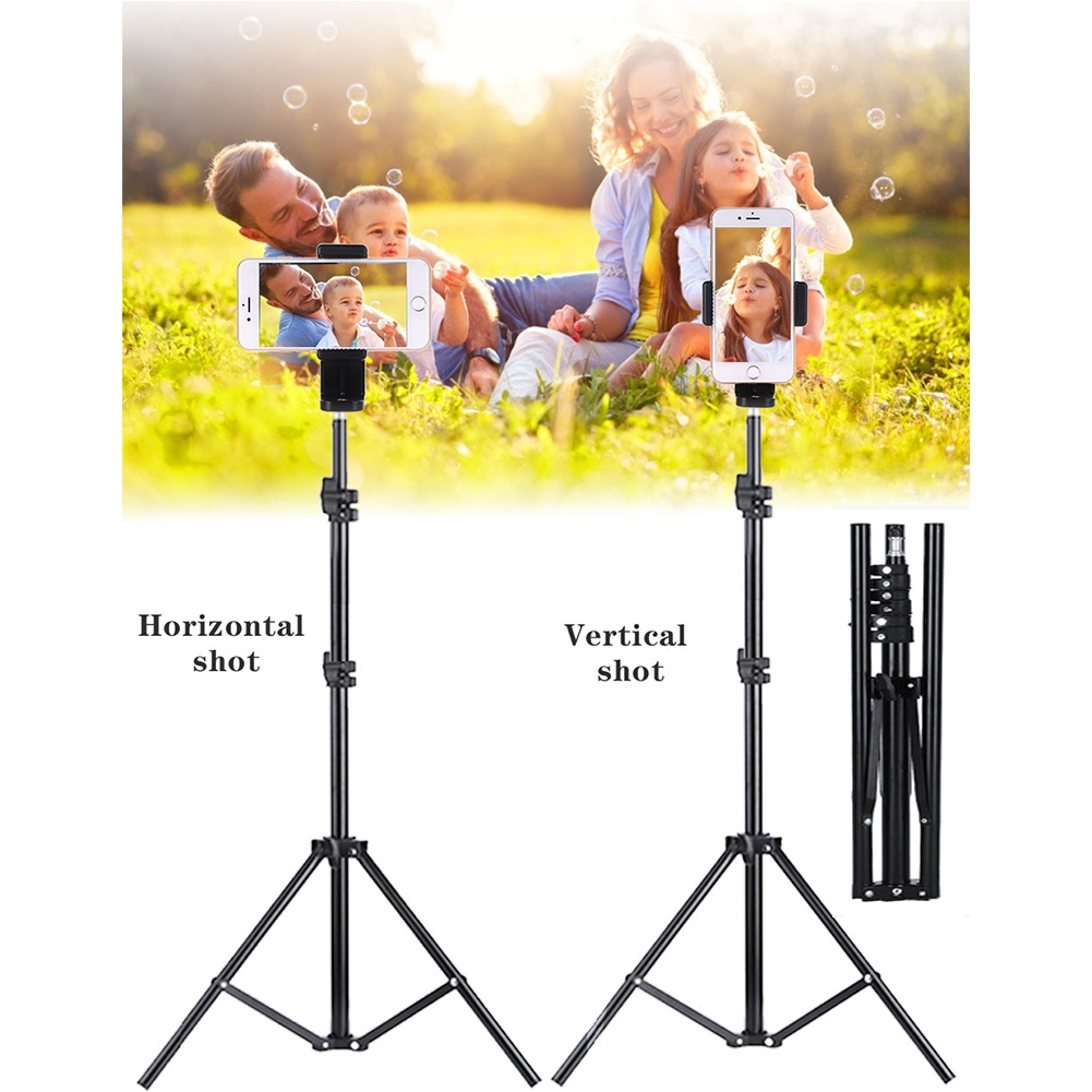 Professional ปรับ 1.6M(63in) ขาตั้งไฟขาตั้งกล้อง 1/4 หัวสกรูสําหรับสตูดิโอถ่ายภาพแฟลชถ่ายภาพ