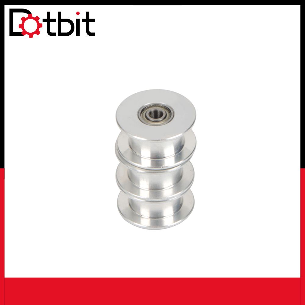 Dotbit 2pcs Prusa I3 MK3/MK2 3 มม.Bore X/Y แกน Timing เข็มขัดอลูมิเนียม Anodized แบน Idler แบริ่งลูก