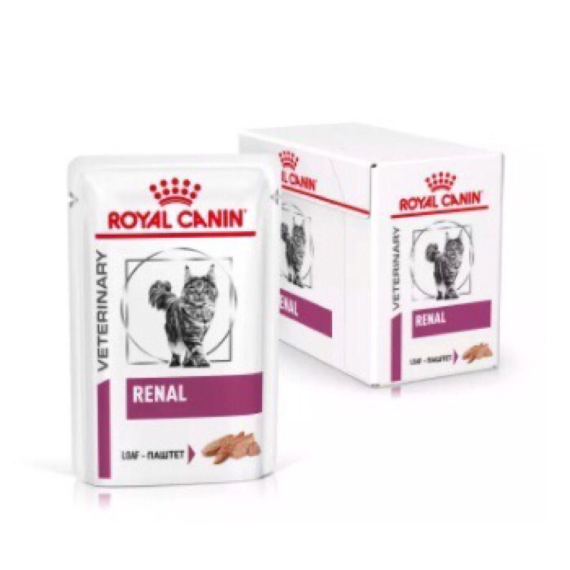Renal Cat loaf pouch Royal Canin 1 ซอง อาหารแมวประกอบการรักษาโรคไต ชนิดเปียก
