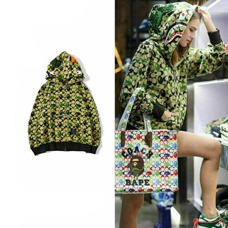 Bape X Coach NEW shark head small dinosaur hoodie