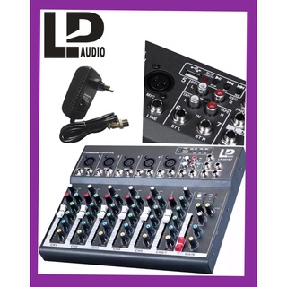 LP สเตอริโอมิกเซอร์ 7ช่อง BLUE TOOTH USB MP3 ผสมสัญญาณเสียง/แต่งเสียง STEREO MIXER DIGITAL MP3 PLAYER (LP  007BT)