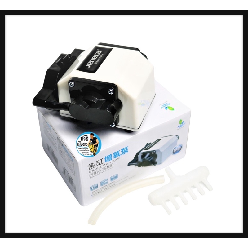 ปั๊มออกซิเจนให้ลมเยอะ พร้อมใช้งาน Air Pump Jeneca DB-58 แถมฟรี สายยาง 10m หัวทรายและวาล์วปรับลม อย่างละ 6ชิ้น - รูปที่ 2