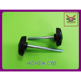 HONDA C70 SIDE COVER NUT (2 PCS.) (LH&amp;RH) SET // น็อตฝากระเป๋าข้าง ซ้ายขว่า (2 ตัว) สินค้าคุณภาพดี