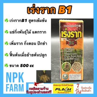 B1 บีวัน เร่งราก สูตรเข้มข้น ขนาด 500 ซีซี หวีทอง น้ำยาเร่งราก ยาเร่งราก ช่วยในการปักชำ แตกรากพืช กิ่งตอน ปักชำ ฟื้นต้น