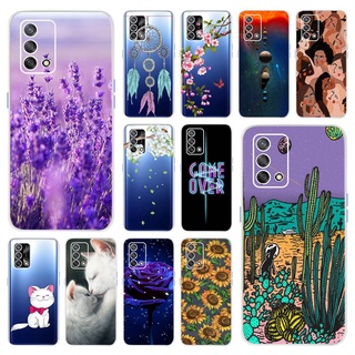 เคสโทรศัพท์มือถือแบบนิ่ม ลายลาเวนเดอร์ สําหรับ OPPO A74 5G CPH2197 CPH2263 A74 4G A74 CHP2219 A 74 2021