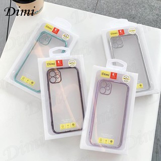 เคสขอบสีเงาขอบเหลี่ยม ไอโฟนสำหรับ i11 11pro 11promax