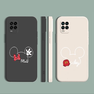 เคสซิลิโคนนิ่ม ขอบตรง ลายหนู สําหรับ Realme C25 C25S C11 C12 C15 C17 7i 7 8 Pro 5 5i 5S 6i C3