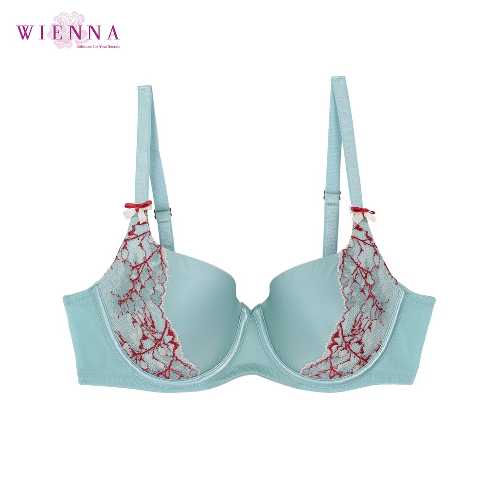 WIENNA BRA Collection Luxury DB31452  เสื้อชั้นใน เวียนนา สีเหลือง สีเขียว CARNATION TULIP