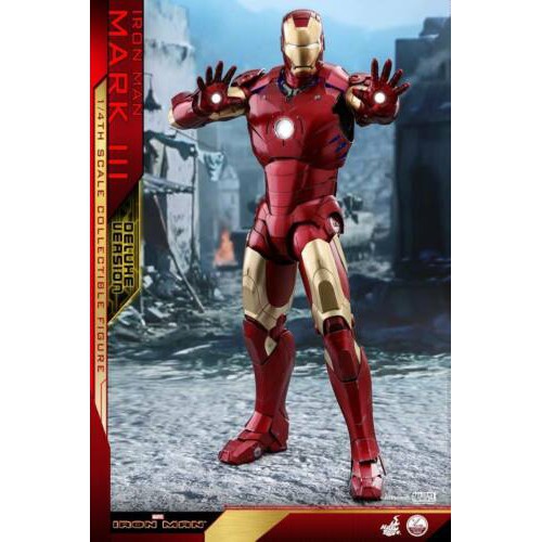 Hot Toys QS012 IRON MAN - MARK III 1/4 SCALE ACTION FIGURE (DELUXE VERSION) ไอรอนแมน