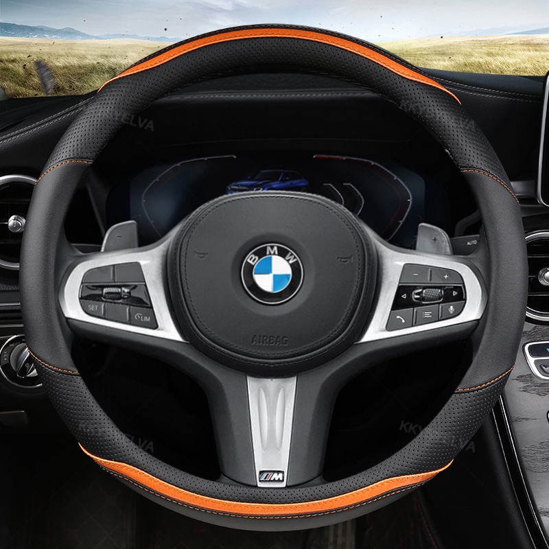 พวงมาลัยรถ 37 38 ซม.15 "สําหรับ BMW 1 2 3 4 5 6 7 Z Series E46 E90 E87 F20 F22 F45 F30 G20 E60 F10 G