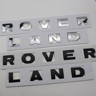 สติกเกอร์ตราสัญลักษณ์ LAND ROVER เนื้อแมตต์ สีดํา สีเงิน สําหรับตกแต่งรถยนต์