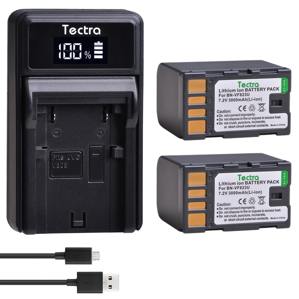BN-VF823U BN-VF823 BNVF823 Battery+LED USB Charger for JVC GZ-HM200 GY-HM170 JY-HM85 JY-HM95 GR-DA30