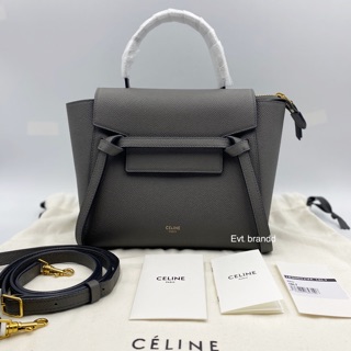 Used like newwww Celine nano beltbag grey y.19 Fullset