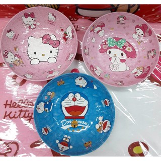 จานก้นลึกลายโดเรม่อน&amp;มายเม&amp;คิตตี้ขนาด8นิ้วจ้า