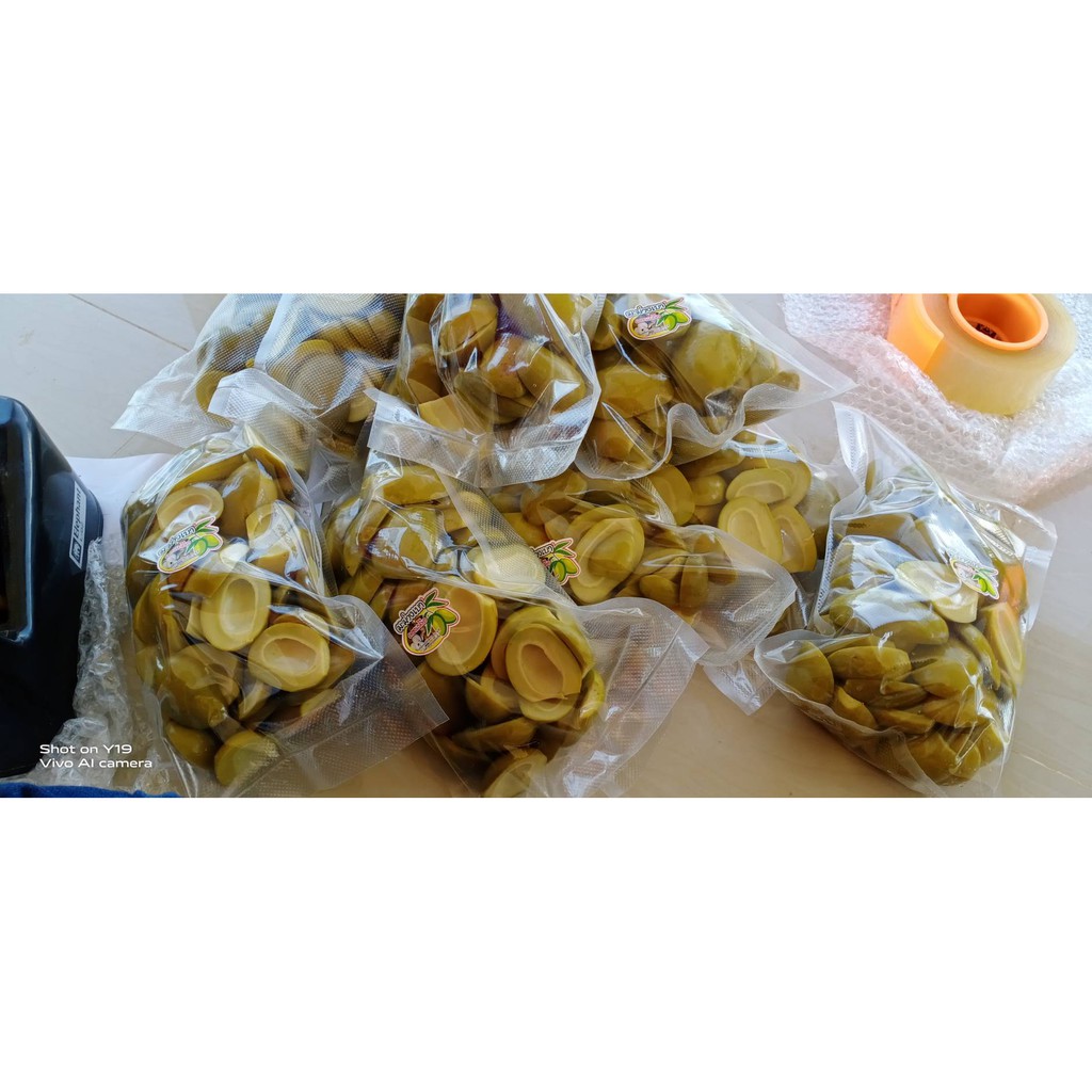 มะม่วงเบาดองเกลือ ขนาด 500 กรัม.  ฟรีพริกเกลือ..สวนธนภัทร - รูปที่ 5