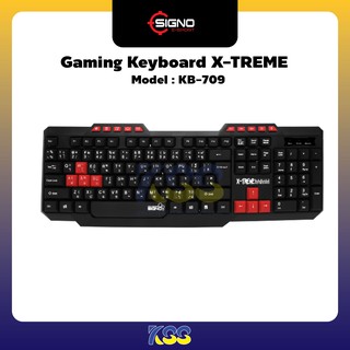 SIGNO Gaming Keyboard Rubber Dome รุ่น KB-709(รับประกัน6เดือน)