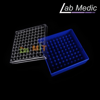 Cryo Rack PC 81Wells For Tube 2ML (Lab medic) แบบคละสี