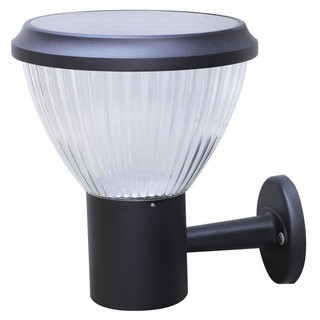 Outdoor branch lights SOLAR GARDEN WALL LIGHT RIN 216283009 PLASTIC MODERN BLACK External lamp Light bulb ไฟกิ่งภายนอก ไ