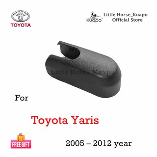 Kuapo ฝาครอบน็อต ปัดน้ำฝน ด้านหลัง โตโยต้า ยาริส Toyota Yaris 2005 ถึง 2012 ปี (หมวก/ปก บน ก้าน ที่ปัดน้ำฝน หลัง) โตโยต้ายาริส