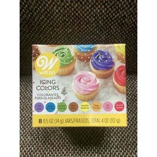 🔥[ของแท้💯% USA 🇺🇸] Wilton icing 8 colors สีเจล สีผสมอาหาร 8สี สุดคุ้มในเซท จาก อเมริกา Wilton icing color