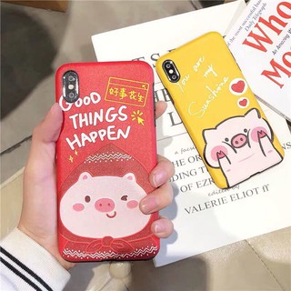 🐷-พร้อมส่งในไทย-เคสซิลิโคนลายการ์ตูน TPU นิ่ม ใช้สำหรับIPทุกรุ่น#408 🐷