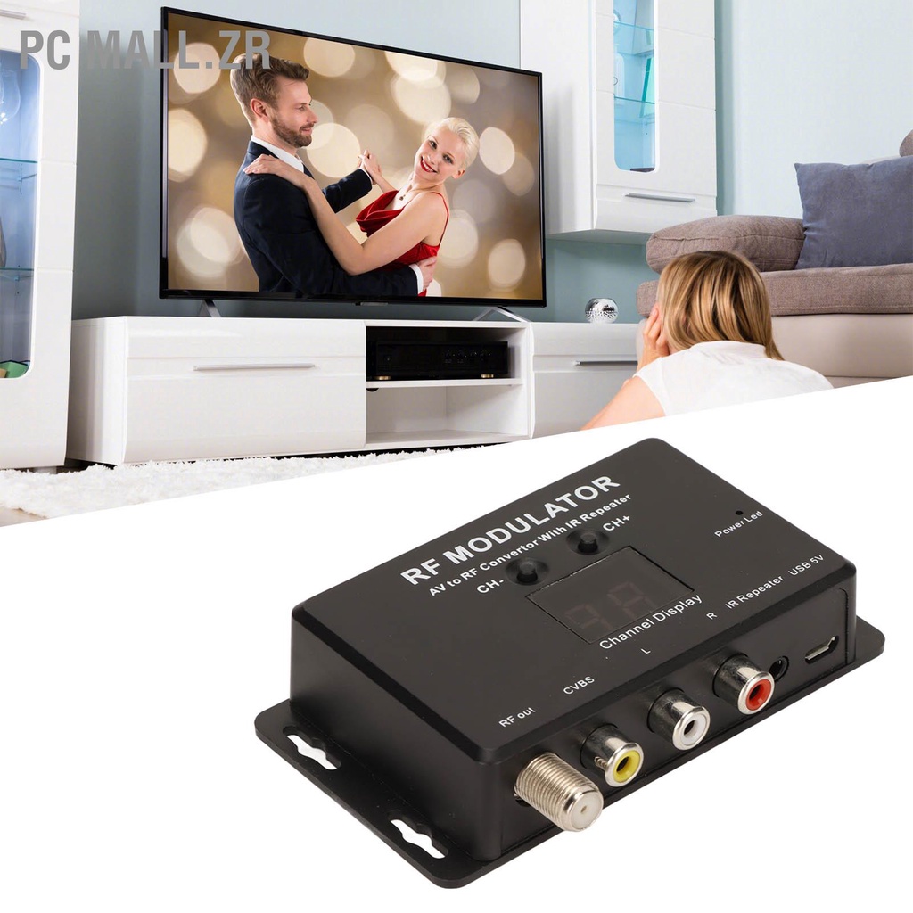 Pc Mall.Zr Rf Modulator ตัวแปลง Av เป็น Ir Repeater สําหรับกล่อง Dvr ...