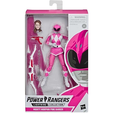 Hasbro Power Rangers Lightning Collection โมเดลตัวละคร Mighty Morphin Pink Ranger ขนาด 6 นิ ้ ว