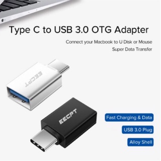 พร้อมส่งจากไทย 🇹🇭 อะแดปเตอร์ USB 3.0 To type c สำหรับ Macbook Samsung S10 s9 Huawei Mate 20 P20 USB-C Connector