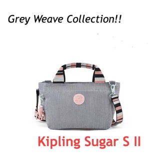 Kipling Sugar S II จาก Grey Weave Collection กระเป๋าถือหรือสะพาย