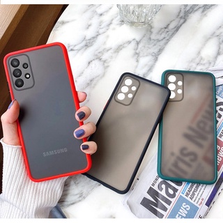 เคสโทรศัพท์มือถือ ซิลิโคนแข็ง ใส ผิวด้าน กันกระแทก สําหรับ Samsung A71 A51 5G A31 A11 A02 A02s A10