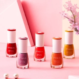 OYAFUN 8ML(1-40) สีทาเล็บ ยาทาเล็บ สีทาเล็บลอกได้ กลิ่นหอม สีทาเล็บเจล ไม่ต้องอบ แห้งเร็ว ปกป้องเล็บ