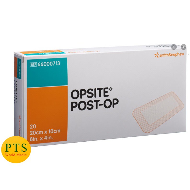 Opsite Post-Op 20x10 cm แผ่นปิดแผลกันน้ำ (1 แผ่น)