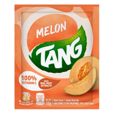 Tang Powdered Juice Melon Litro 20g น้ำเมล่อนแท้ แบบผงชง ทำจากเมล่อนแท้ มีวิตามินซีสูง
