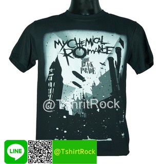 เสื้อยืดผ้าฝ้ายพิมพ์ลายขายดี เสื้อยืดผู้ชายไซต์ใหญ่ MY CHEMICAL ROMANCE เสื้อยืดวงร็อค เมทัล ดนตรี เสื้อวงมายเคมิคอล เสื