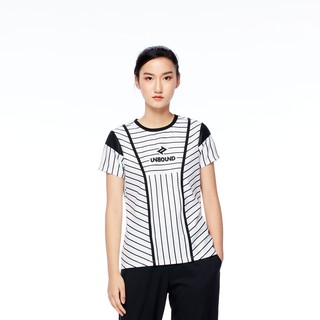 UNBOUND เสื้อยืดผู้หญิงแขนสั้น รุ่น PENCIL STRIPE T-SHIRT