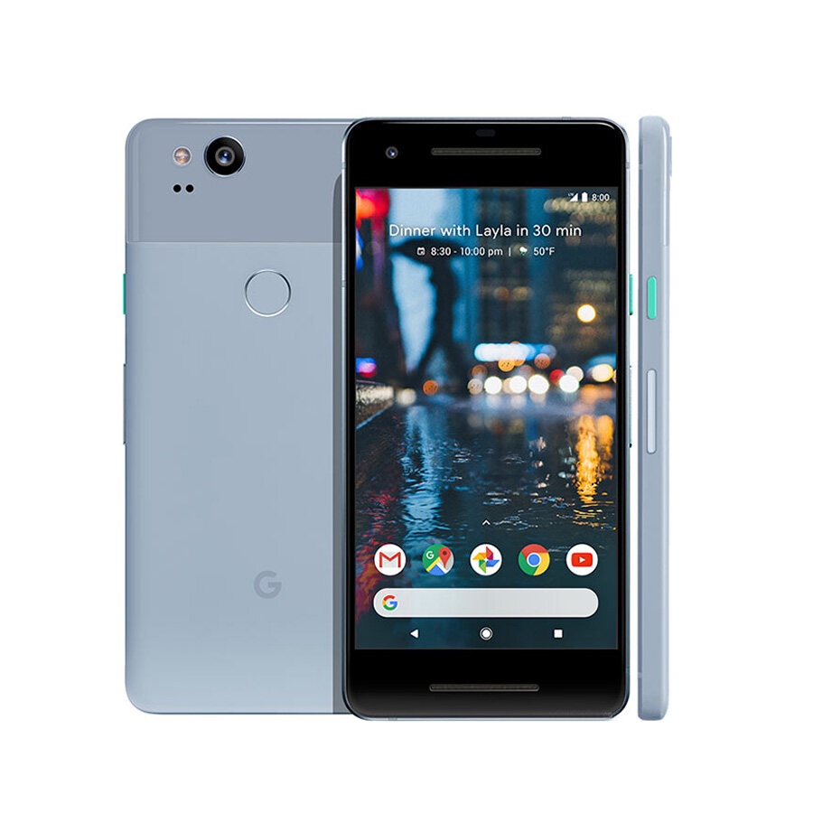 สำหรับ Google Pixel 2 4G LTE มือถือราคาถูกๆ ปลดล็อกโทรศัพท์มือถือ 5 นิ้ว 4GB RAM 64GB / 128GB ROM Snapdragon 835 Octa Core สมาร์ทโฟน