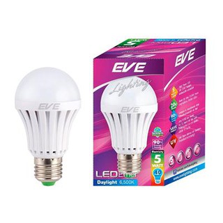 หลอดแอลอีดี Emer 5 วัตต์ เดย์ไลท์ E27 EVE 551022Emery LED Bulb 5W Daylight E27 EVE 551022