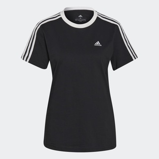 Adidas อาดิดาส เสื้อยืด คอกลม ผู้หญิง W Essentials 3-Stripes TEE GS1379 BK (1100)