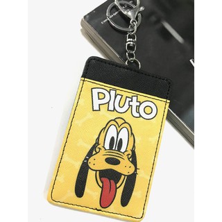 PLUTO  DOG ซองใส่บัตรที่ใส่บัตร YELLOWเหลือง  งานดี สวยงาม น่าใช้งาน สวยจริง มีห่วงและก้ามปู สำหรับบัตร 6x8 cm MANOPNEST