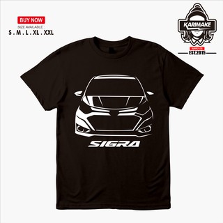 เสื้อยืดผ้าฝ้ายพิมพ์ลายแฟชั่น เสื้อยืด ลาย Daihatsu Sigra สําหรับรถยนต์