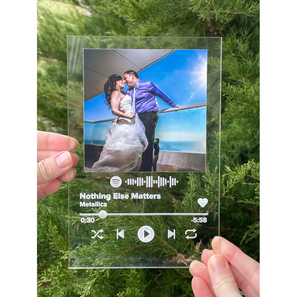 Custom Spotify Song Plaque, music plaque 5x7inch