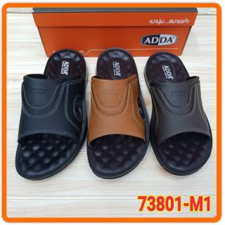 ADDA รองเท้าPUชาย รุ่น73801-M1ไซส์ 39-45