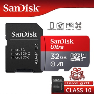 การ์ดหน่วยความจำ16GB 64GB 128GB 256GB 32GB การ์ด Micro SD Class10 UHS-1 การ์ดหน่วยความจำ A1 100MB / s เดิม