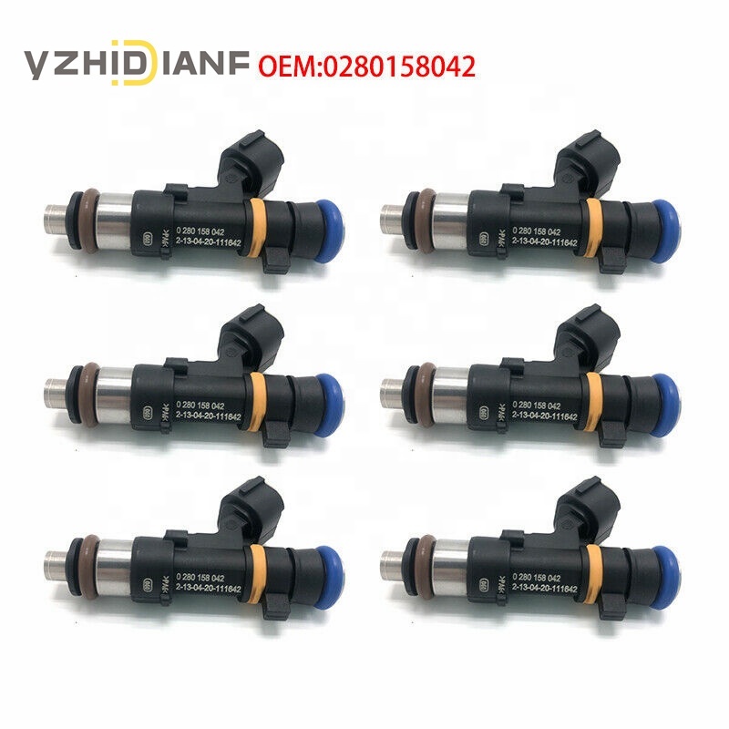 6x Car Fuel Injector for Nissan- Murano- 350Z Infiniti- G35 FX35 M35 3.5L Part Number:0280158042 166