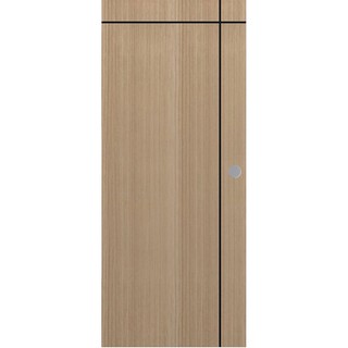 UPVC 80x200 cm. BEACH PUN06 DOOR ประตู UPVC PARAZZO PUN06 เซาะร่องดำ 80x200 ซม. สี BEACH ประตูบานเปิด ประตูและวงกบ ประตู