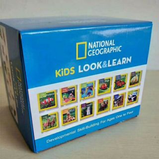 💖 SALE!! Look &amp; Learn - National Geographic Kids บอร์ดบุ๊ค 12 เล่ม 💖