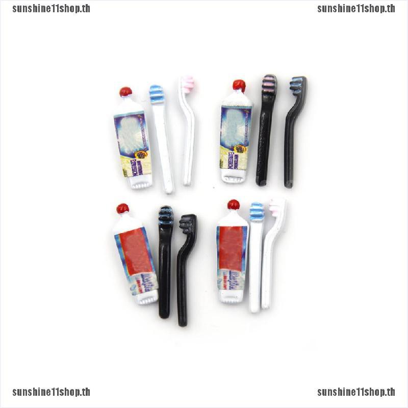 【SHINE11SHOP】3pcs 1:12 DollHouse Miniature Bathroom Toothpaste ...